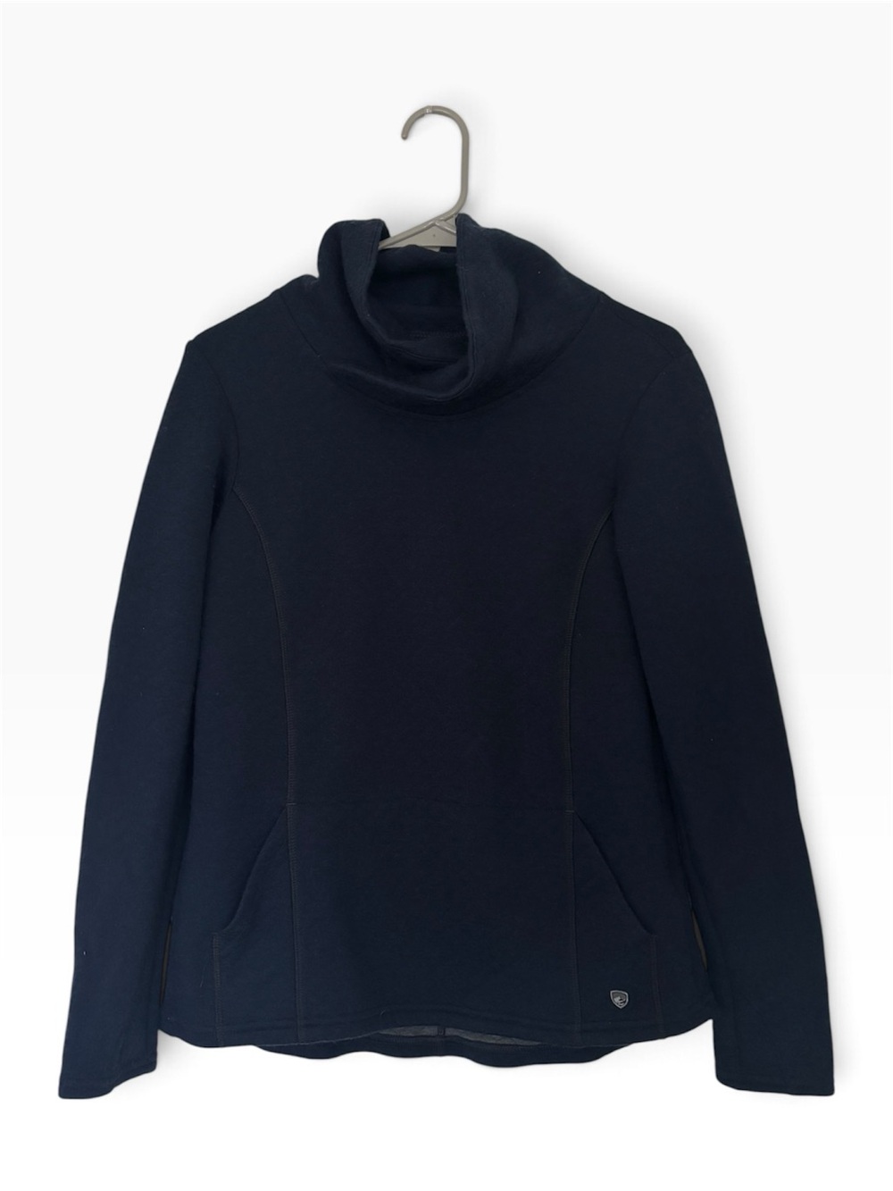 Kühl Athena Pullover Navy Women Size S Merino Wool Winter Fall Camping Outdoors